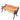 [5% OFF PRE-SALE] MASON TAYLOR Garden Bench Iron Legs Outdoor Chair - Black Orange (Dispatch in 8 weeks) megalivingmatters